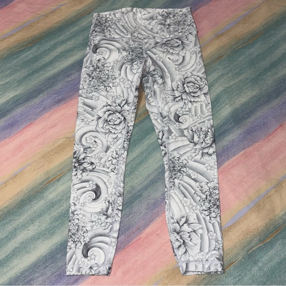 Lululemon Wunder Under Hi-Rise 7/8 Tight 25" in Twine White Multi Size 8 - Picture 5 of 9